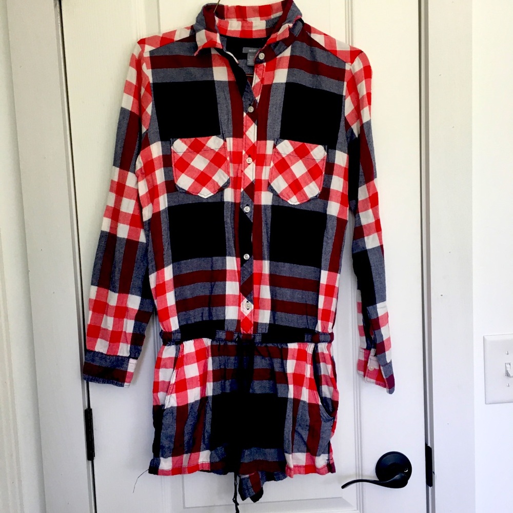 Plaid romper